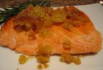 American Salmon With Lemon Glaze and Rosemary Crumbs Appetizer