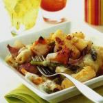 American Pasta with Vegetables from the Oven Appetizer