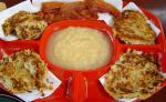 American Rievkooche or Reibekuchen cologne Style Potato Pancakes Appetizer