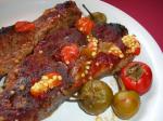 American Pork Ribs With Garlic Chilies and Tomato Appetizer