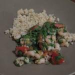 Canadian Couscous with Roquette to Northern Shrimp Appetizer
