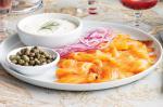 American Paprikacured Salmon With Dill and Horseradish Cream Recipe Appetizer