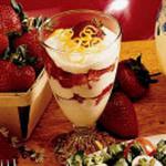 American Strawberries with Lemon Cream Dessert