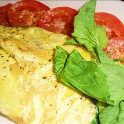 Greek Greek Potato Spinach and Feta Cheese Omelet Breakfast
