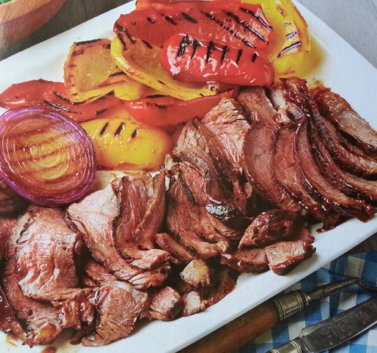 Canadian Grill Steaks with Vegetables BBQ Grill