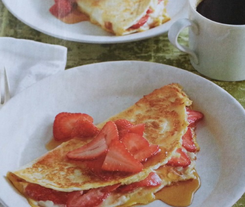 Canadian Strawberry Crape Breakfast