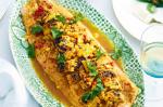 American Baked Salmon With Corn And Spices Recipe Appetizer
