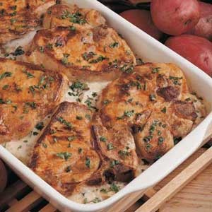 American Scalloped Potatoes and Pork Chops 3 Appetizer