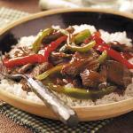 American Sweet Pepper Venison Stirfry Dinner