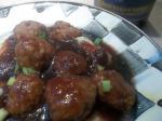 American Meatballs in Cranberry and Pinot Noir Sauce Dinner