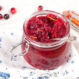 American Cranberry and Orange Sauce Dessert