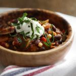 Canadian Slowcooked Vegetarian Chili Dinner