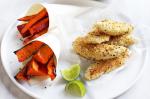 Canadian Lowfat Sesame Chicken With Lime And Pepper Wedges Recipe Dessert