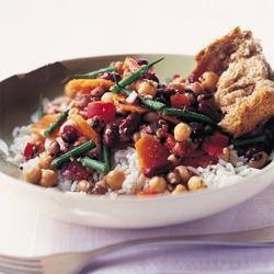 Chilean Beans Rice Salad Dinner