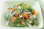 Chicken Snow Pea And Roast Pumpkin Salad Recipe recipe