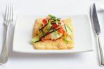 American Smoked Ocean Trout With Wonton Crisps And Wasabi Creme Fraiche Recipe Appetizer