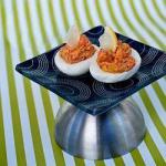 American Eggs Stuffed with Smoked Fish Dinner