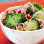 American Salad of Broccoli with the Cranberries and Hazelnuts Appetizer