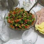 American Salad with Beans and Olives Appetizer