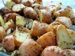 American Mustardcrusted Roast New Potatoes With Shallots and Garlic Dinner