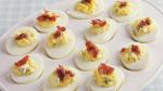 British Blue Cheese Bacon Deviled Eggs Appetizer