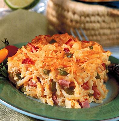 British Hash Brown Casserole Appetizer