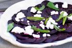 British Beetroot Carpaccio With Goats Cheese and Mint Recipe Dinner