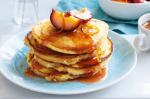 British Coconut Pancakes With Orange Maple Plums Recipe Breakfast