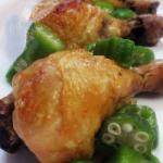 American Chicken Legs to Ginger Baked with Okra Dinner