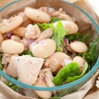 American Butter Bean and Tuna Salad Appetizer