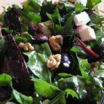 British Beetroot Salad with Rocket Feta and Walnuts Appetizer