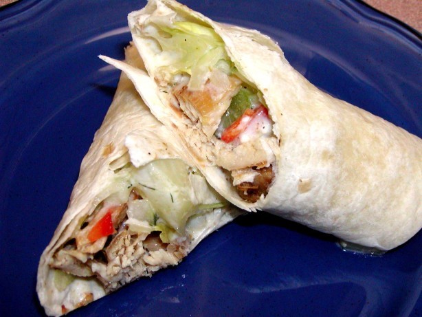 American Greek Chicken Tortilla Rollups Appetizer