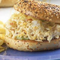 Canadian Toasted Chicken Salad Bagels Breakfast