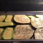 American Aubergine and Courgette Grilled BBQ Grill