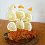 American Baked Fish with Carrots Dinner