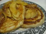 American Apple Crumble Pancakes Breakfast
