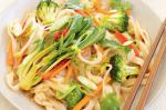 American Asian Ginger Vegetables And Rice Noodles Recipe Other