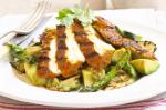 American Spiced Barbecued Chicken With Avocado And Zucchini Salad Recipe Dinner