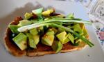 American Bruschetta With Avocado and Chilli Pepper Topping Appetizer