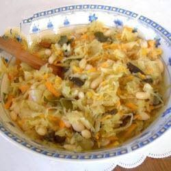 British Wigilijna Cabbage with the Beans Appetizer