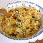 British Wigilijna Cabbage with the Beans Appetizer