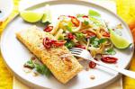 American Sesame Salmon With Ginger Rice Noodles Recipe Dinner