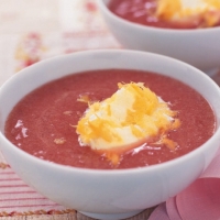 Slovakian Strawberry and Rhubarb Soup Soup