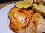 American Roasted Chicken With Lemons and Thyme Dinner