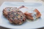 Canadian Salmon With Risotto Patties and Tarragon Sauce Recipe Appetizer