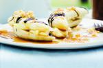 American Bananas With Coconut Butterscotch Sauce And Macadamia Praline Recipe Dessert