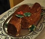 American Chocolate Christmas Log cookie Cake Dessert