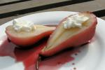 American Spiced Poached Pears Dessert