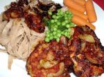 American Baked Pork Chops With Onions and Chili Sauce Appetizer