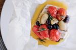 American Barramundi Parcels With Tomato Garlic And Olive Confit Recipe Appetizer